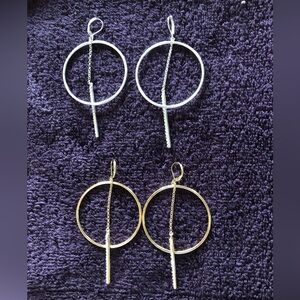 Set of 2 dangle earrings by Joan Rivers